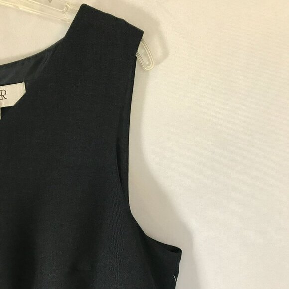 Kasper NWT Sheath Dress Sleeveless Navy Blue Size 12 Lined Classic Event V Neck - Picture 5 of 15